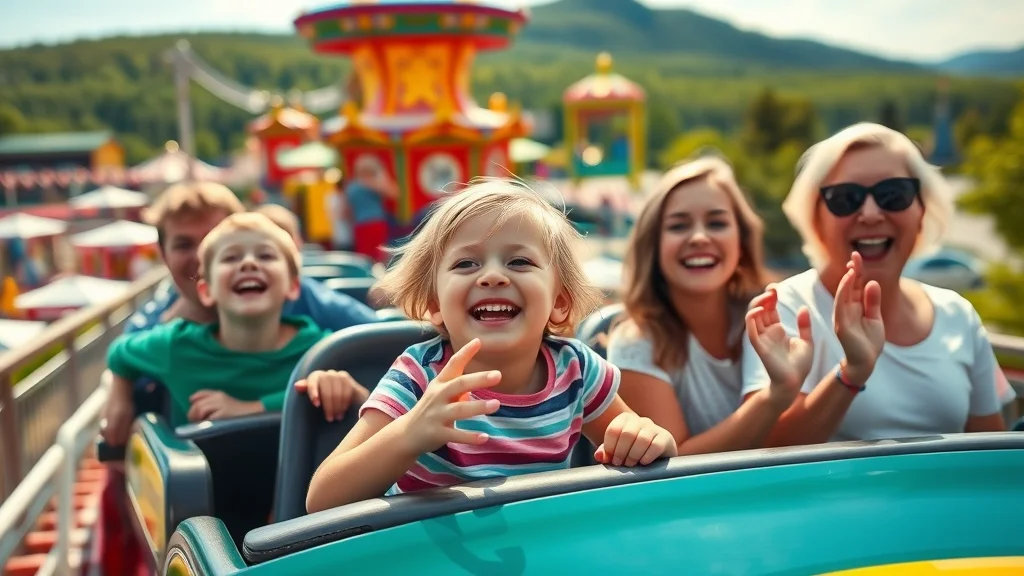 Family enjoying Silver Dollar City near Branson family friendly resorts