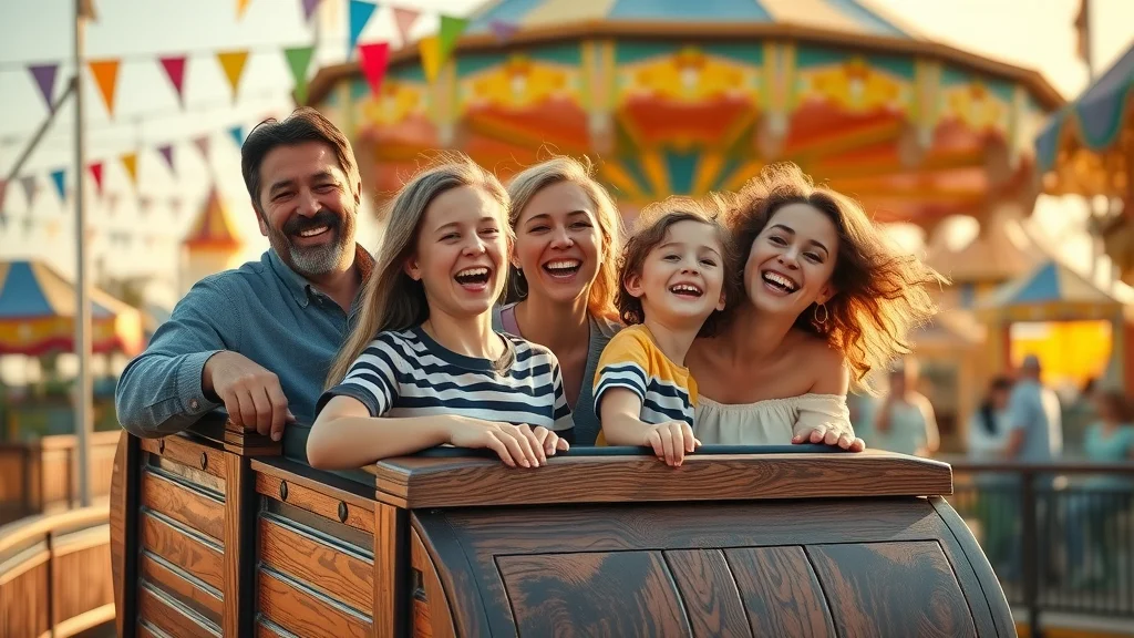family fun near table rock lake amusement park rollercoaster smiles