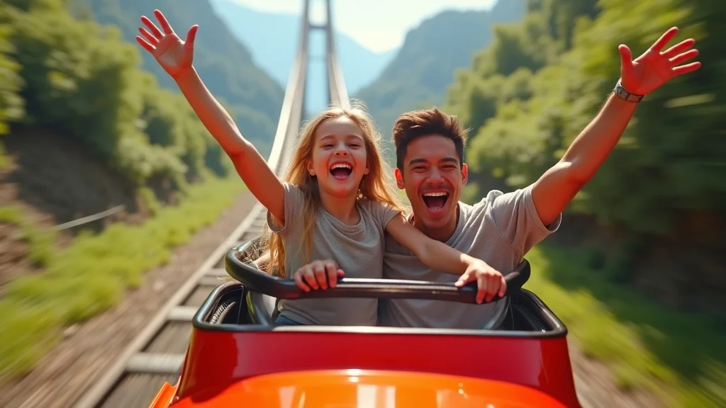 Children swimming and playing at sandy Table Rock Lake beach, paddle boats, picnic basket, scenic Ozark landscape for family activities