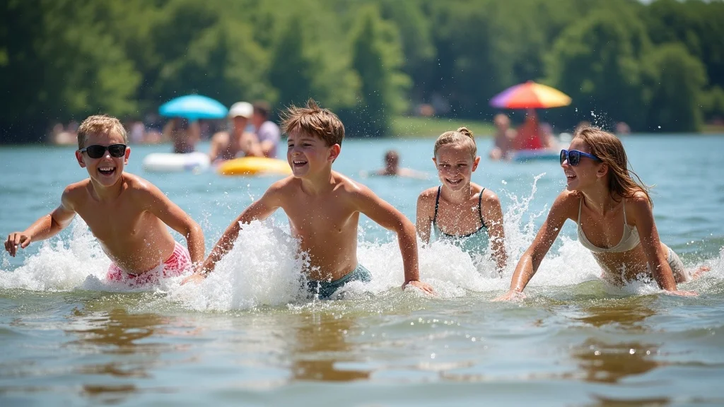 Joyful lakeside summer celebration at Table Rock Lake during Branson festivals suitable for families